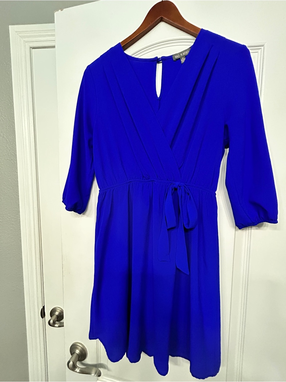 Royal Blue 3/4 sleeve Dress